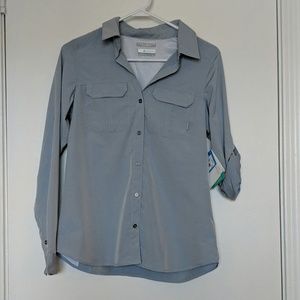 NWT Columbia Button-Up Sun Shirt, Long Sleeve